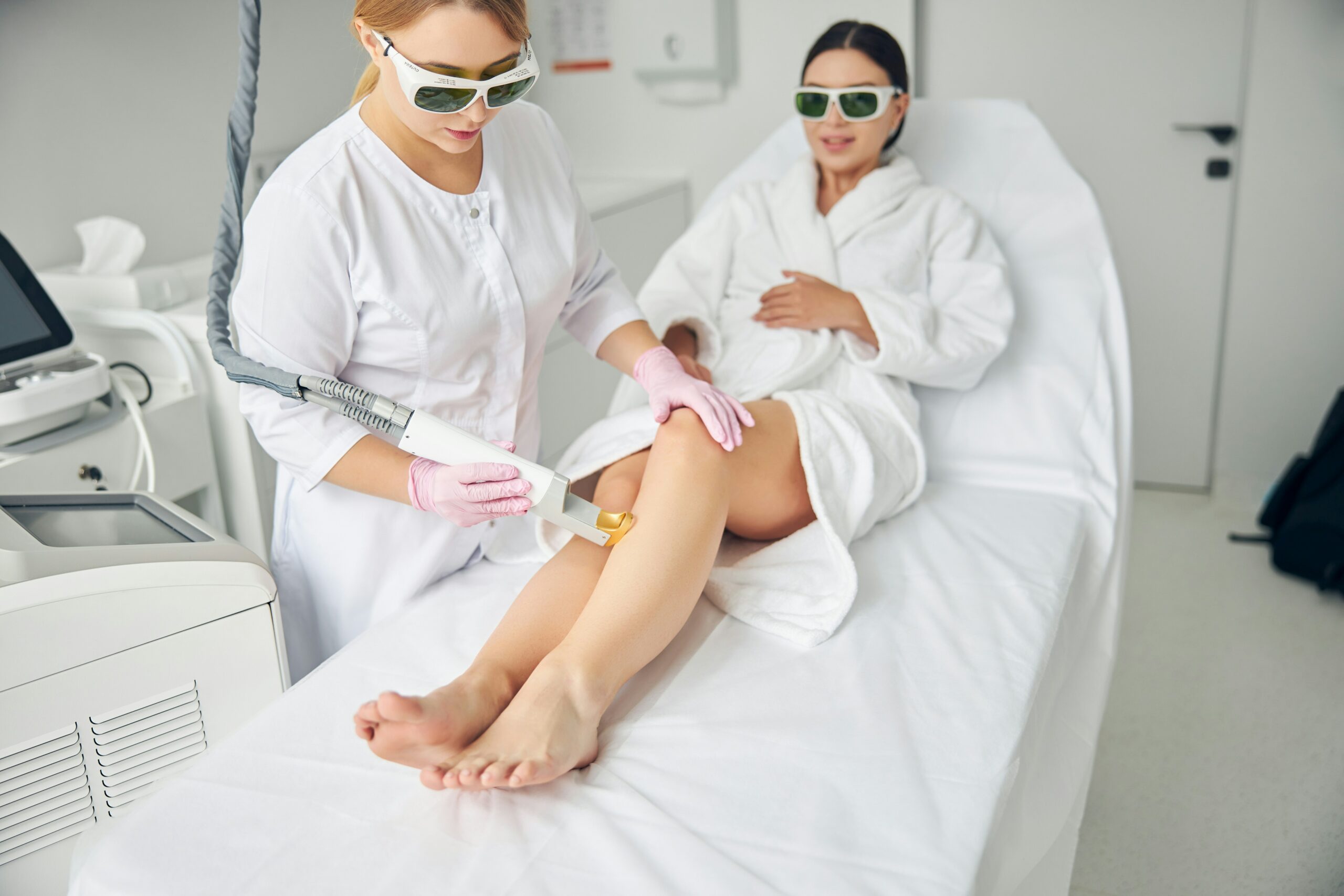 Maison du Laser - Centre d'épilation laser médical à Paris - Pendant une séance de laser